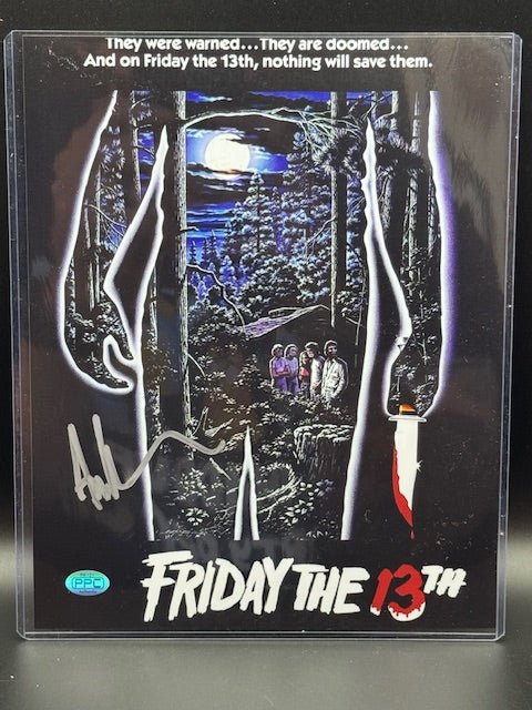 Ari Lehman Signed Friday the 13th Sillouhette Poster - Curators Corner LLC