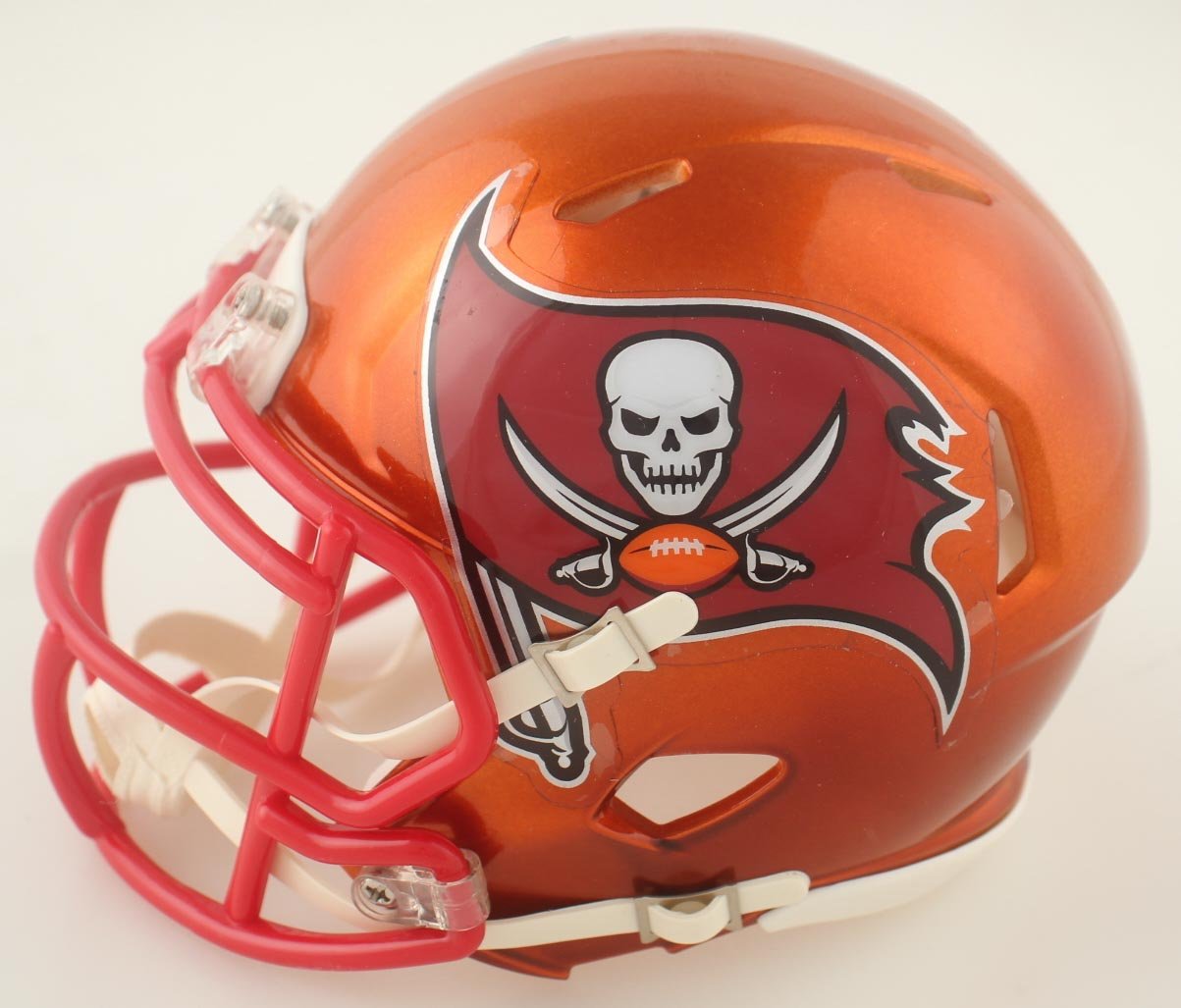 Baker Mayfield Signed Buccaneers Flash Alternate Speed Mini Helmet (Beckett) - Curators Corner LLC