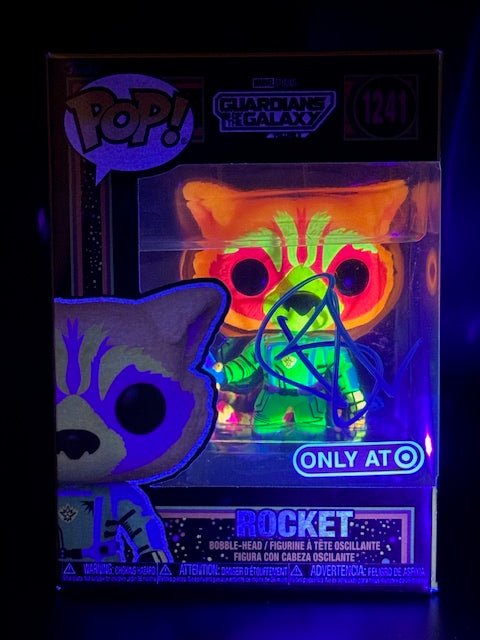 Bradley Cooper Signed Marvel Studios Guardians of the Galaxy Vol. III Rocket Funko Pop #1241 - Curators Corner LLC