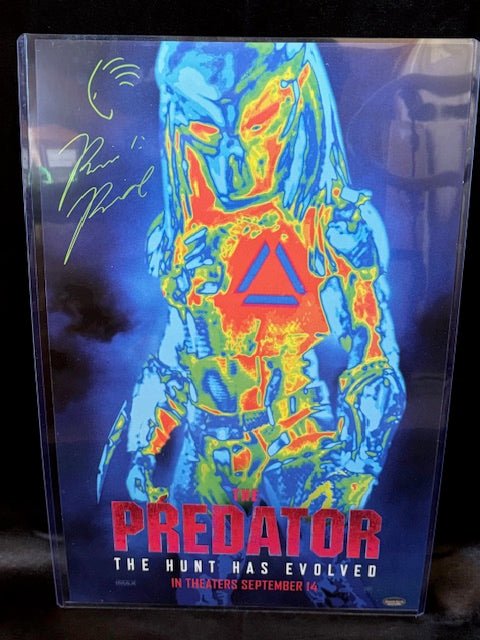Brian Prince Jr Signed and Drawing Predator Movie Poster 11x17 - Curators Corner LLC