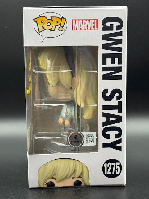 Bryce Dallas Howard Signed and Inscribed Marvel Gwen Stacy Entertainment Earth Exclusive Funko Pop #1275 - Curators Corner LLC