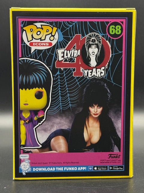 Cassandra Peterson Signed 40 Years Elvira Funko Pop #68 - Curators Corner LLC