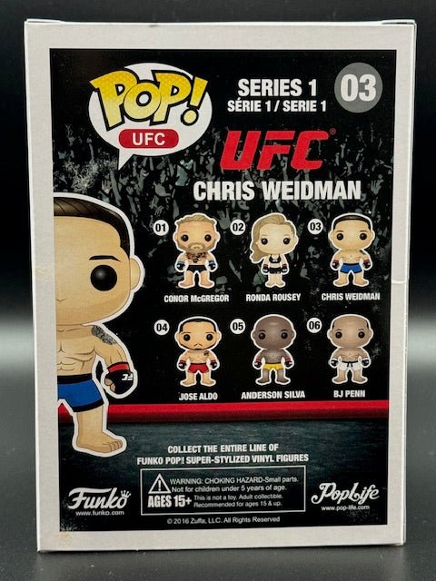 Chris Weidman UFC Signed Funko Pop #03 - Curators Corner LLC