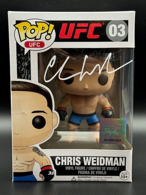 Chris Weidman UFC Signed Funko Pop #03 - Curators Corner LLC