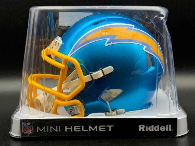 Dan Fouts Signed Chargers Mini Helmet (Flash Alternate) - Curators Corner LLC