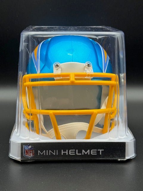 Dan Fouts Signed Chargers Mini Helmet (Flash Alternate) - Curators Corner LLC