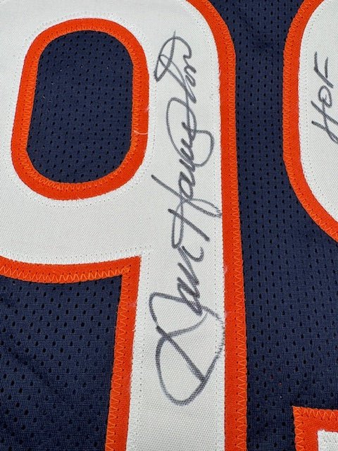 Dan Hampton Signed and Inscribed Custom Jersey - Curators Corner LLC