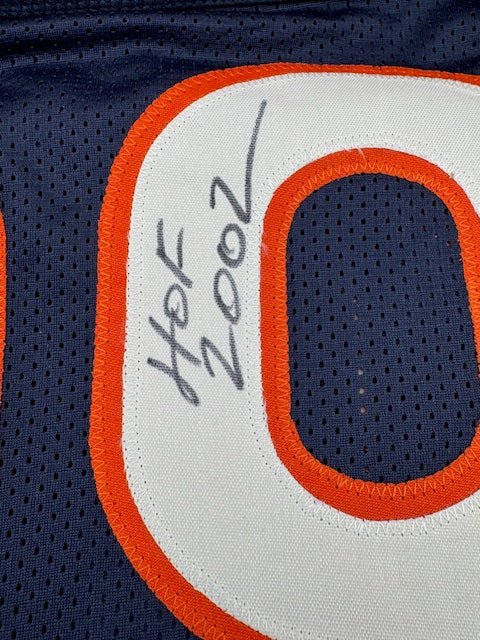 Dan Hampton Signed and Inscribed Custom Jersey - Curators Corner LLC