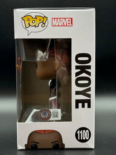 Danai Gurira Signed Marvel Studios Black Panther Wakanda Forever Okoye Funko Pop #1100 - Curators Corner LLC