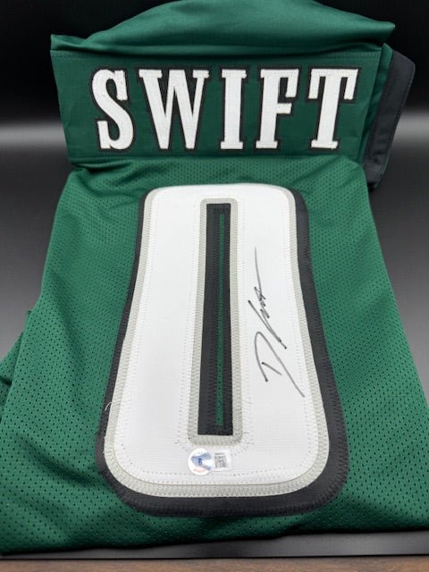 D'Andre Swift Signed Custom Jersey - Curators Corner LLC