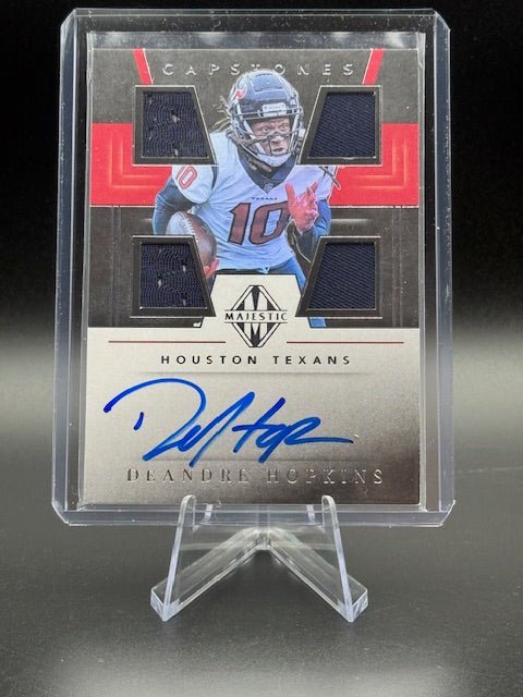 Deandre Hopkins 2019 Panini Autograph Quad Relic Card #CP - DH Numbered 25/35 - Curators Corner LLC