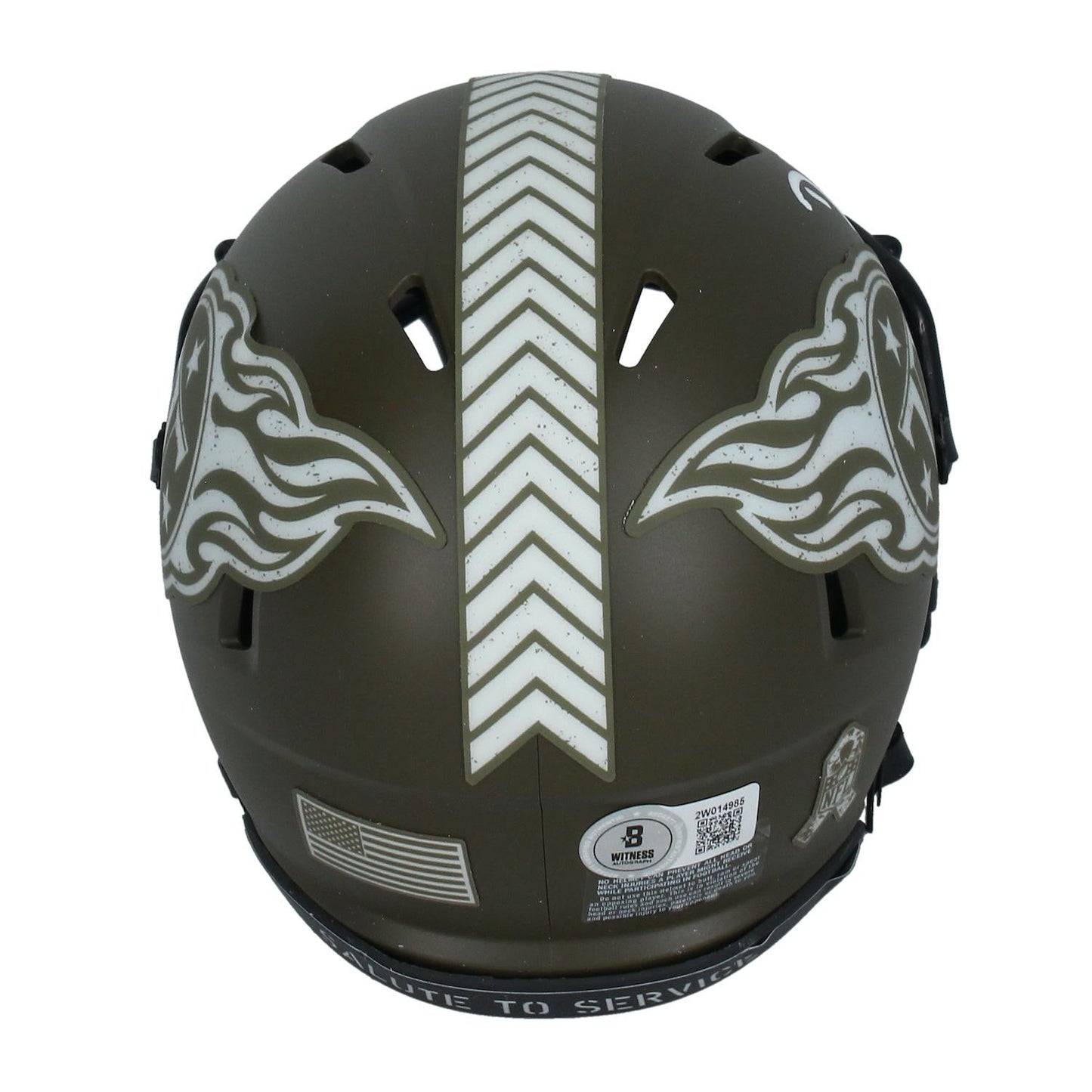 DeAndre Hopkins Signed Titans Salute to Service Alternate Speed Mini Helmet (Beckett) - Curators Corner LLC