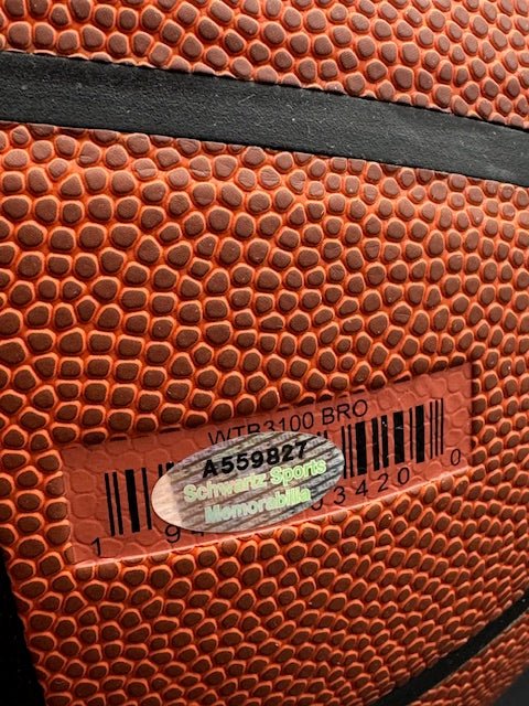 Derrick Coleman Signed and Inscribed Brooklyn Nets Team Logo Wilson Basketball - Curators Corner LLC
