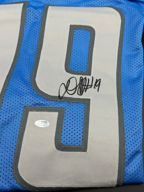 Donovan Peoples - Jones Signed Detroit Lions Colors Jersey - Curators Corner LLC