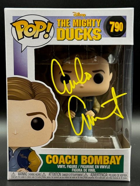 Emilio Estevez Signed The Might Ducks Coach Bombay Funko Pop #790 - Curators Corner LLC