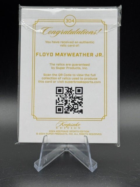 Floyd Mayweather Jr. 2024 Keepsake Multi Sport Gem/Relic 50/99 - Curators Corner LLC