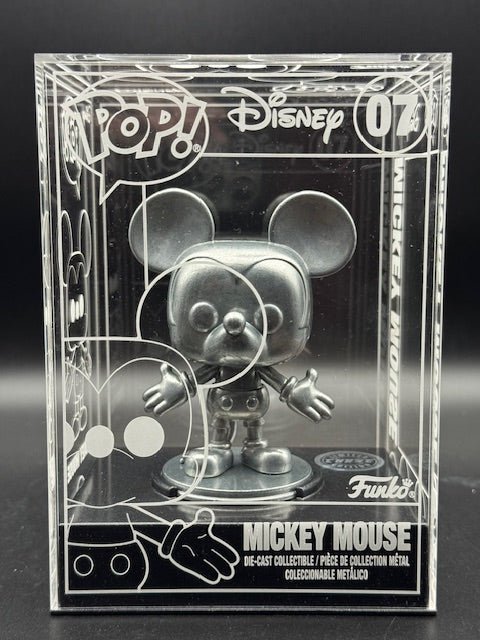 Funko Pop! Diecast: Disney - Mickey Mouse - Funko (Exclusive) #07 LIMITED CHASE - Curators Corner LLC