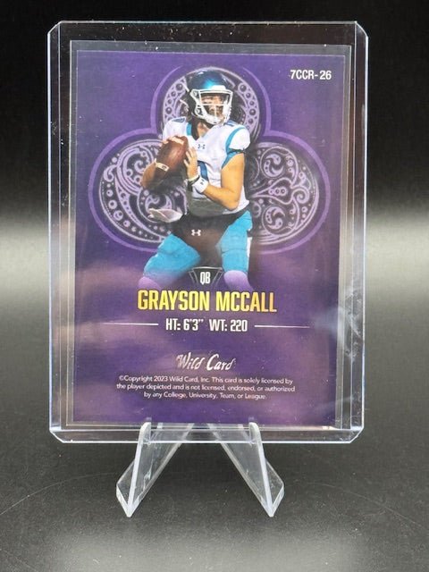 Grayson McCall 2023 Wild Card 7 Card Studs Purple #7CCR26 RC #2/6 - Curators Corner LLC
