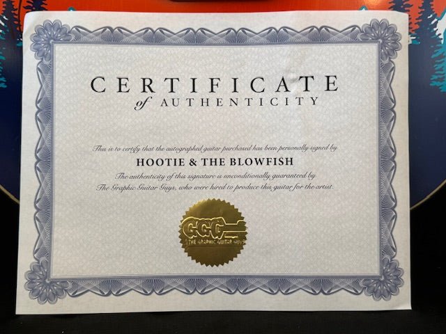 Hootie and the Blowfish Signed Epiphone Acoustic Guitar - Curators Corner LLC