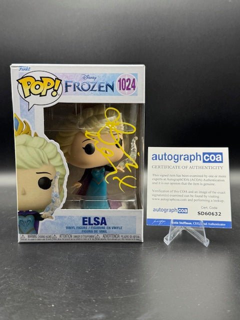Idina Menzel Signed "Frozen" #1024 Elsa Funko Pop! (ACOA) - Curators Corner LLC