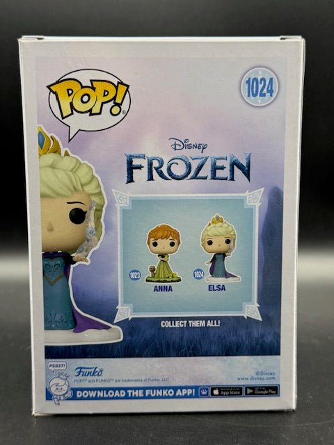 Idina Menzel Signed "Frozen" #1024 Elsa Funko Pop! (ACOA) - Curators Corner LLC
