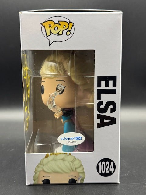 Idina Menzel Signed "Frozen" #1024 Elsa Funko Pop! (ACOA) - Curators Corner LLC