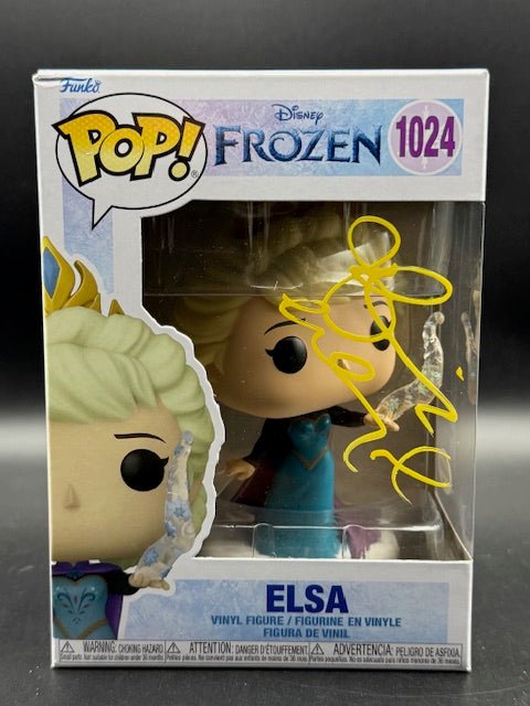 Idina Menzel Signed "Frozen" #1024 Elsa Funko Pop! (ACOA) - Curators Corner LLC
