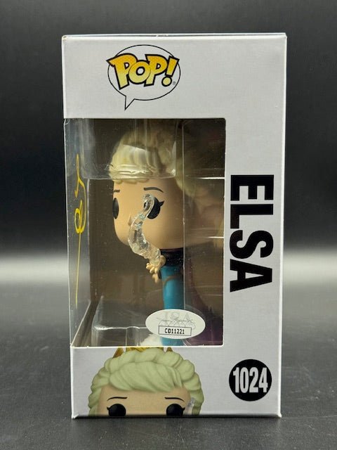 Idina Menzel Signed "Frozen" #1024 Elsa Funko Pop! (JSA) - Curators Corner LLC