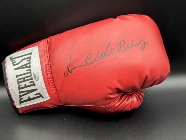 Iran Barkley Signed and Inscribed Everlast Boxing Glove - Curators Corner LLC
