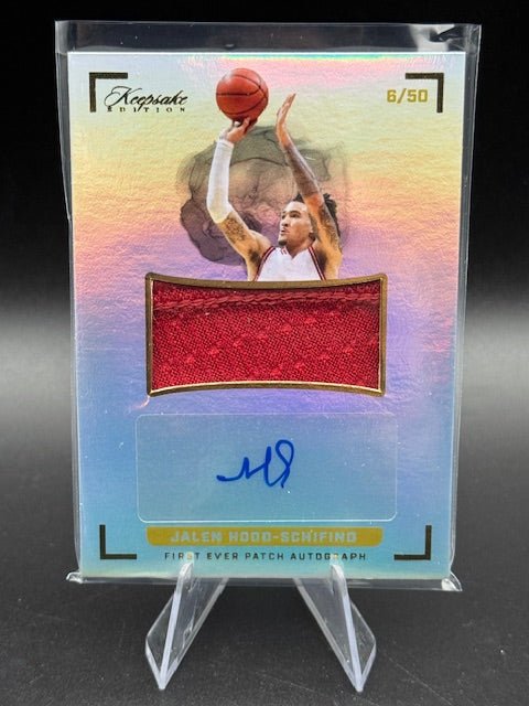 Jalen Hood - Schifino 2024 Keepsake Multi Sport Patch Auto 6/50 - Curators Corner LLC