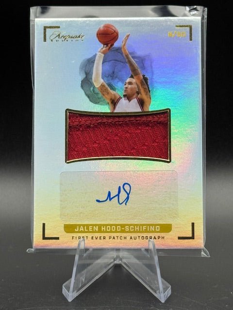Jalen Hood - Schifino 2024 Keepsake Multi Sport Patch Auto 6/50 - Curators Corner LLC