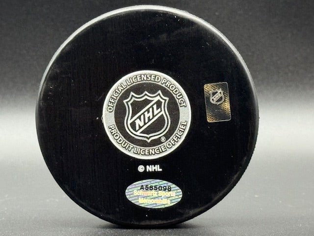 Jeremy Roenick Signed and Inscribed Hocky Puck - Curators Corner LLC