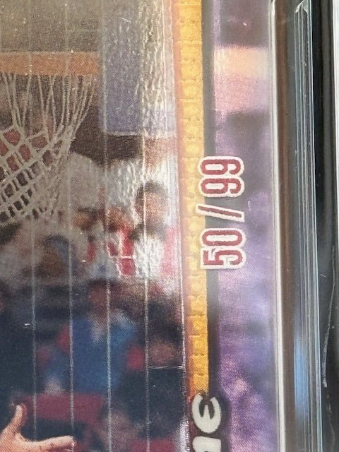 Jersey Fusion Topps Finest Karl Malone 50/99 - Curators Corner LLC