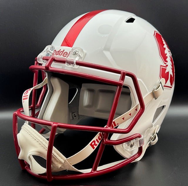 Jim Plunkett Signed Stanford Cardinals Full Size Replica Speed Helmet - Curators Corner LLC