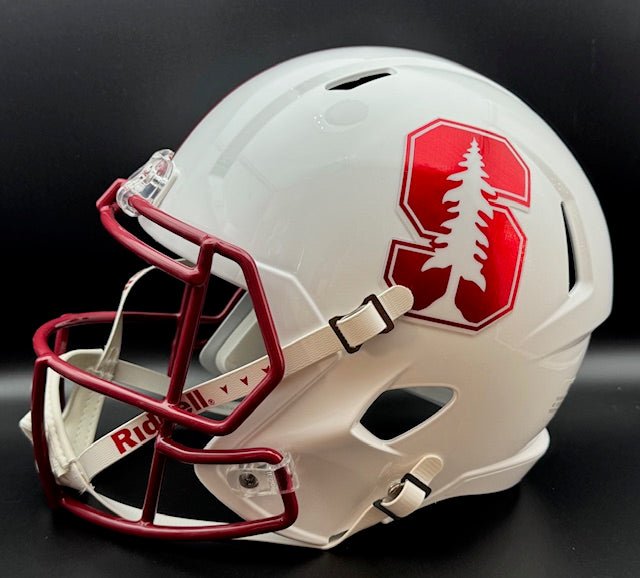 Jim Plunkett Signed Stanford Cardinals Full Size Replica Speed Helmet - Curators Corner LLC