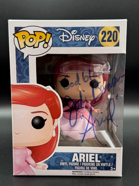Jodi Benson Signed and Inscribed Disney Ariel Funko Pop #220 - Curators Corner LLC