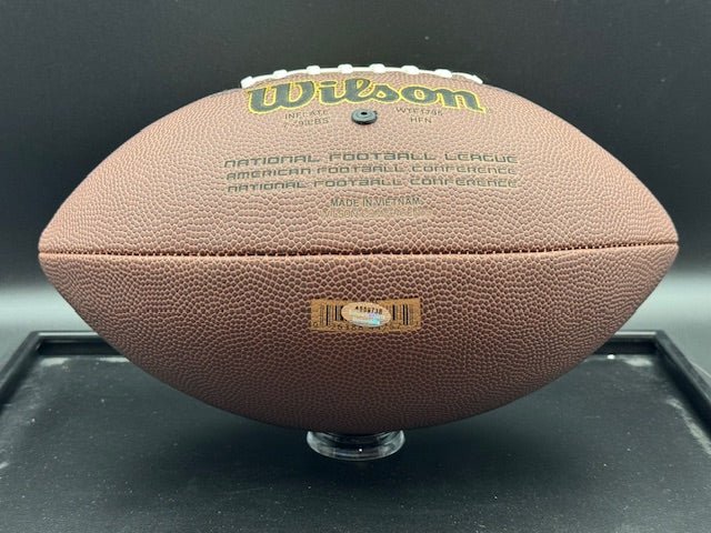 John Hannah Signed and Inscribed Football - Curators Corner LLC