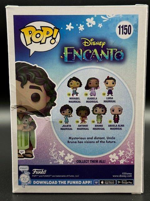 John Leguizamo Signed Bruno Madrigal Funko Pop #1150 - Curators Corner LLC