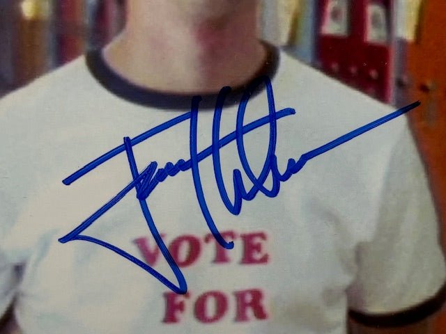 Jon Heder and Efren Ramirez signed “Napoleon Dynamite” 8x10 photo - Curators Corner LLC