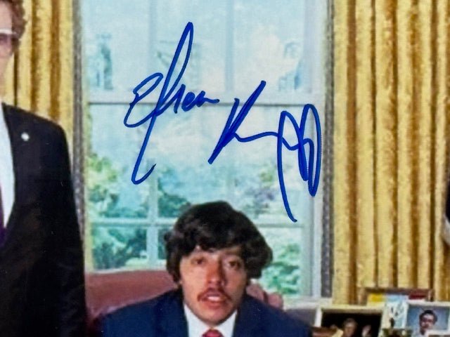 Jon Heder and Efren Ramirez Signed Presidential Photo 8x12 - Curators Corner LLC