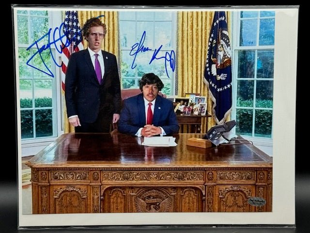Jon Heder and Efren Ramirez Signed Presidential Photo 8x12 - Curators Corner LLC