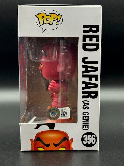 Jonathan Freeman Signed Red Jafar Funko Pop #356 - Curators Corner LLC