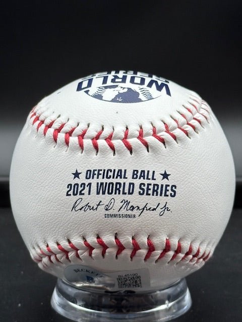 Jorge Soler Signed 2021 Atlanta Braves World Series Champions Baseball - Curators Corner LLC