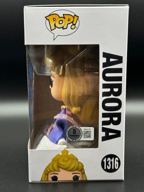 Kate Higgins Signed Aurora Funko Pop #1316 - Curators Corner LLC