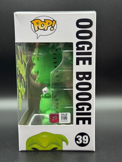 Ken Page Signed and Inscribed Disney Store Oogie Boogie Funko Pop #39 - Curators Corner LLC