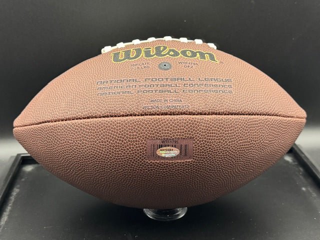 Kevin Mawae Signed and Inscribed Football - Curators Corner LLC