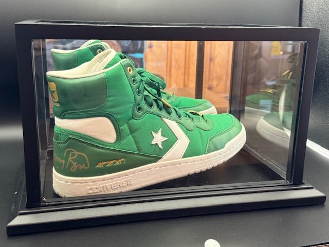 Larry Bird Signed Special Edition Converse 1984 Boston Celtics Championship with display case - Curators Corner LLC