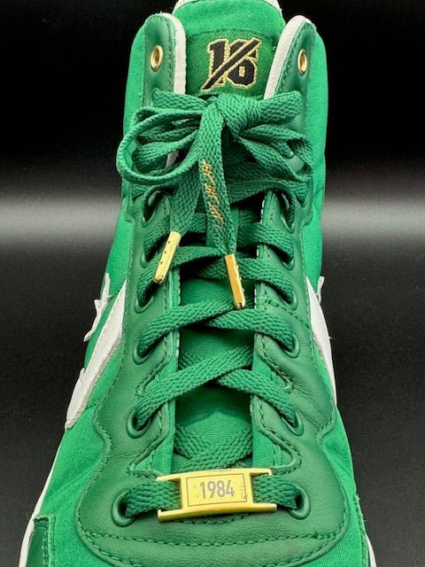 Larry Bird Signed Special Edition Converse 1984 Boston Celtics Championship with display case - Curators Corner LLC