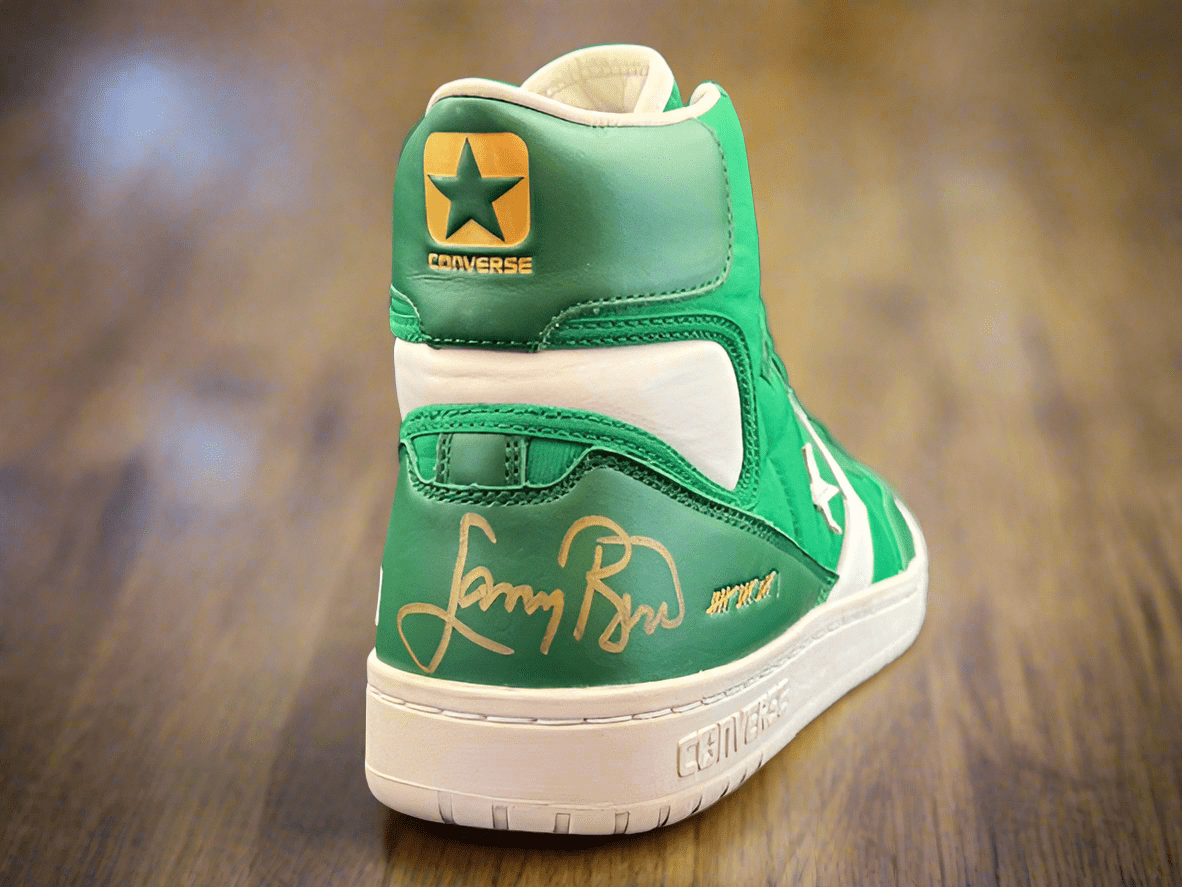 Larry Bird Signed Special Edition Converse 1984 Boston Celtics Championship with display case - Curators Corner LLC