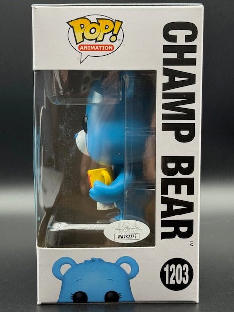 Linda Ballantyne Signed Care Bears 40th Champ Bear Funko Pop #1203 - Curators Corner LLC